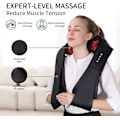 Pikkukuva 2 / 5: Niskahierontalaite, syväkudoshieronta 3D-vaivauksella, kannettava, lämmöllä, Shiatsu-hierontalaite niskalle, selälle, hartioille, jaloille ja säärille