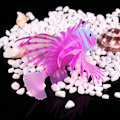 Miniatyrbilde 3 av 4: Kunstig Silikon Plast Lionfish Lysende Simulering Dyr Fluorescens Lion Fish Akvarium Ornamenter 3D Akvarium Dekorasjoner