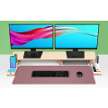 Miniatyrbild 5 av 5: Läderskrivbordsunderlägg, kontorsunderlägg, halkfri PU-läderskrivbordsunderlägg, laptopunderlägg, vattentätt skrivbordsunderlägg Dark Pink 31.5" x 15.7"