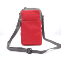 Pikkukuva 1 / 5: Matkapuhelimen vyölaukku, crossbody-matkapuhelinlaukku, ulkoilmatkalla nailon olkalaukku, vyölenkillä ja karabiinihaalla red 10*18*3.5 CM