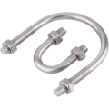 Miniatyrbilde 1 av 4: 304 rustfritt stål U-bolt, U-bolt med muttere, M8×60mm, 2stk