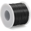 Miniatyrbillede 2 af 5: 1mm sort elastisk snor, 40m elastisk snor til armbånd, velegnet til DIY smykkefremstilling, halskæde armbånd perlearbejde tråd