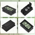 Miniatyrbillede 2 af 4: Mini Digital LCD Termometer Hygrometer Temperatur Fugtighed -50-70℃ 20%-99% Rh Bærbar Termometer Thermo Til Kontor Inkubatorer Krybdyr