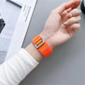 Miniatyrbillede 3 af 5: Kompatibel med Galaxy Watch 5 / 5 Pro / 4 Rem Justerbar Nylon Spænde Orange