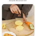 Miniatyrbilde 4 av 5: Krøllete Potetchips Kutter, Potetchipskutter med Håndtak, Pommes Frites Kutter, Rustfritt Stål Bølgekutter, Grønnsakskutter, Fruktskjærer