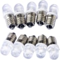 Pikkukuva 1 / 3: 10 kpl E10 12V Spot LED -polttimoa, lämmin valkoinen