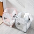 Miniatyrbillede 4 af 5: 2 Pak Sammenklappelige Vasketøjskurve, Pop-Up Mesh Vasketøjskurv, Foldbar Vasketøjskurv, Vasketøjskurv med Håndtag, 50*30*30cm