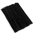 Miniatyrbilde 1 av 5: 100 Stykker Pipetips, Chenilletråd 6mm x 30cm, Pipetips for Håndverk DIY Håndverksprosjekter Chenilletråd Black