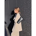 Miniatyrbillede 5 af 5: Retro Classic Clutch Skulder Tote Håndtaske med lynlåslukning til kvinder