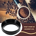 Pikkukuva 3 / 5: Espresso-annostussuppilo alumiinista kahvin annostusrengasvaihto - 58 mm portafilterille (musta)