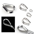 Miniatyrbillede 3 af 4: Pakke med 10 stk. M8 304 rustfrit stål wire rope thimbles, wire rope kabel thimble rigging