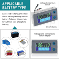 Miniatyrbillede 2 af 5: Multifunktionel Voltmeter 10-100V LCD Batterikapacitetsmonitor Temperaturvisning (12V)