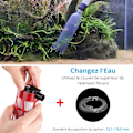 Miniatyrbild 4 av 5: Automatisk Akvarium Dammsugare, Elektrisk Gruskleaner Lämplig för Medelstora och Stora Akvarier