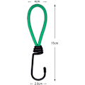 Pikkukuva 2 / 5: 12 kappaletta Bungee-koukku, Tarp Bungee-koukku Joustava Bungee-köydet Leirintä koukulla, Bungee-hihna pressuille