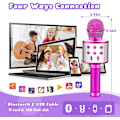 Miniatyrbilde 5 av 5: Trådløs Bluetooth-mikrofon for barn, karaoke-mikrofon for Android/iPhone/iPad/Sony/PC - Beste gaver for 4-12 år gamle jenter/gutter (rosa)