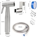 Miniatyrbilde 2 av 5: Toalett Sprøyter, Rustfritt Stål Toalett Sprøytersett, Justerbart Vann Trykk Toalett Sprøyter, Bidet Sprøyter for Personlig Pleie / Toalett Rengjøring