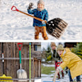 Miniatyrbillede 4 af 5: D-formet spade håndtag, plastik havespade håndtag udskiftning greb spade håndtag, 34mm indvendig diameter spade gaffel spade have tilbehør rød
