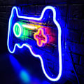 Miniatyrbild 3 av 5: LED Neon Gaming-skylt - Gamepad-formad lampa för tonårspojkar spelrum, sovrum - Gamer-gåva