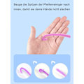 Miniatyrbilde 3 av 5: 100 Stykker Pipetips, Chenilletråd 6mm x 30cm, Pipetips for Håndverk DIY Håndverksprosjekter Chenilletråd Macaron light purple