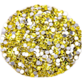Miniatyrbillede 2 af 3: 1440 stk. limfiks krystal flade rhinestones glassten til neglekunst, kunsthåndværk dekorationer tøj sko Citrine 1440pcs