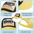 Miniatyrbillede 2 af 5: Baseball Cap Mesh Hatte Unisex Broderet Bogstav Patch Casual Hatte Hip Hop Solhatte Yellow