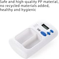 Miniatyrbild 3 av 5: Pillerflaska Timer Cap, Bärbar Elektronisk Digital Pillerlåda Timer med Alarm Smart Pillerfodral Påminnelse med 2 Fack