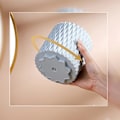 Miniatyrbild 4 av 5: Sminkborsthållare roterbar sminkborste arrangör kopp sminkbehållare förvaring vit
