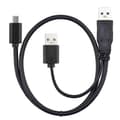 Miniatyrbillede 1 af 5: CY UC-125 USB Type-C til USB 3.0 Han & USB 2.0 Dobbelt Strøm Data Y Kabel til Laptop & Harddisk
