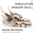 Miniatyrbillede 2 af 5: Fiske Tank Dekoration Drage Kranie - Akvarium Dekoration Resin Emulational Dinosaur, Cool Fisk Akvarium Tilbehør, Hjem Bar Dekor 5.5×3.7×4 Tommer