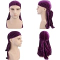 Pikkukuva 3 / 3: Unisex samettia ja silkkinen Deluxe 360 Waves -päähineet pitkällä hännällä