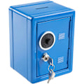 Miniatyrbilde 1 av 4: Økonomisk safe, 120 x 105 x 160 mm, blå, 1 stk