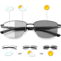 Miniatyrbillede 1 af 5: Progressive Photochromic Multifocus Læsebriller Fjederhængsel Solbriller Computer Anti Eyestrain Briller