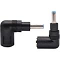 Miniatyrbild 2 av 4: 90 graders bärbar dator nätadapter 90 graders DC 7,4 mm x 5,0 mm hona till 4,5 mm x 3,0 mm hane strömomvandlare för notebook adapter ersättning (2-pack)