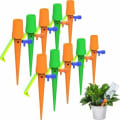 Miniatyrbillede 1 af 4: Drypvandingssæt, drypvanding, selvvandende planter, DIY automatisk plantevanding, haveplantevandingssystem - 6 orange, 4 grønne