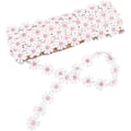Pikkukuva 1 / 4: 15 metriä Daisy-nauhaa, leveys 25 mm, Daisy Sun Flower -koristenauhat, kirjotut ompelunauhat mekkojen koristeluun, DIY, vaaleanpunainen