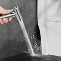 Pikkukuva 5 / 5: WC-suihke, Ruostumattomasta Teräksestä Valmistettu WC-Suihkeensarja, Säädettävä Vedenpaine WC-Suihkeelle, Bide-Suihke Henkilökohtaiseen Hoitoon/WC:n Puhdistukseen