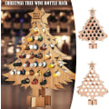 Miniatyrbillede 3 af 5: Jule Nedtælling Vinstativ Ornamenter 24 Flaske Vinstativ Bordplade Fritstående Vinstativ