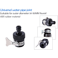Miniatyrbilde 2 av 5: WiseHub 2 stk 16mm Universal Kranadapter Kobling Mikser Kjøkken Hage Slange Tilbehør Klemmer