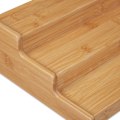 Miniatyrbillede 4 af 5: Bambus krydderihylde, krydderier, urter, 3 niveauer, 10x33x20 cm, natur