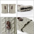 Miniatyrbilde 2 av 5: Leg Warmers for Women Long Crochet Knitted Boot Cuffs Warm Comfy