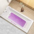 Miniatyrbillede 2 af 5: Badekar måtte 30% Ekstra Lang Bruse måtte Anti-Skridsikker Bade måtte med 200 Sug kopper, 16 x 40 tommer Transparent Purple 16 x 40 in