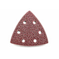 Miniatyrbild 2 av 5: Delta Sanding Triangles │ 100 st │ 6 hål │ 93 x 93 x 93 mm │ korn 80 │ för deltaslipmaskiner │ Slippapper │ Sandpapper