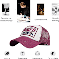 Pikkukuva 4 / 5: Baseball-lippis, verkkolippikset, unisex-kirjotut kirjainlaput, rennot lippikset, hip hop -aurinkolippikset Red