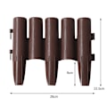 Miniatyrbillede 2 af 3: Hhavekant hegn - 10 stk - 29 x 23,5 cm - kan samles med slidser og stifter - brun