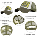 Miniatyrbillede 5 af 5: Baseball Cap Mesh Hatte Unisex Broderet Bogstav Patch Casual Hatte Hip Hop Solhatte army green