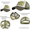 Pikkukuva 5 / 5: Baseball-lippis, verkkolippikset, unisex, kirjailtu kirjainpaikka, rento lippikset, hip hop -aurinkolippikset army green