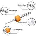 Miniatyrbillede 2 af 5: BE-TOOL 10-pak 0,5 mm wolframkarbid roterende bor sæt 2,5 mm 1/8\" skaft til printkort, Dremel, smykker, CNC, bløde metaller