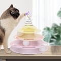 Miniatyrbild 2 av 5: Kattboll leksak rulle | Kat berikning för inomhuskatter | Husdjursleksak med träningsbollar Teaser Star