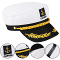 Miniatyrbillede 5 af 5: Justerbar sømandshat til voksne - Kaptajnshat til cosplay - Sømandsskib - Kaptajnshat til sømand - Marine - Admiral