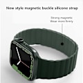 Miniatyrbilde 2 av 5: Kompatibel med Apple Watch8-reimer, klokkestropp med magnetisk spenne, silikonklokkestropp 42/44/45/49mm, erstatningsreim for iWatch-reimer SE/7/6/5/4/3/2/1